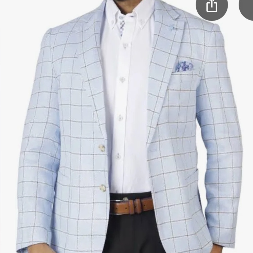 Tailorbyrd Textured Windowpane Sport Coat